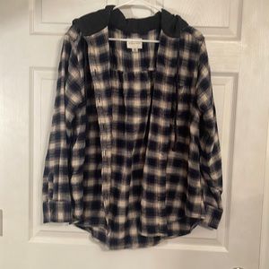 Hooded flannel
